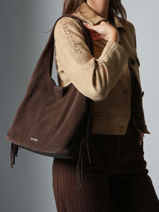 Sac Port paule Country Etrier Marron country ECOU154M-vue-porte
