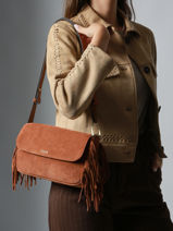 Sac Port paule Country Etrier Marron country ECOU145M-vue-porte