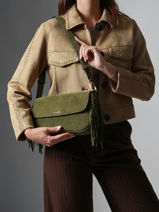 Sac Port paule Country Etrier Vert country ECOU145M-vue-porte