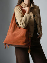 Sac Port paule Country Etrier Marron country ECOU154L-vue-porte